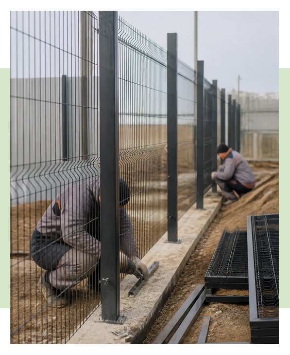 Монтаж ограждений под ключ для объектов и участков в Амурске